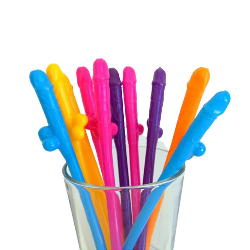 CANUDOS MINI PENIS 10 UNIDADES COLORIDOS