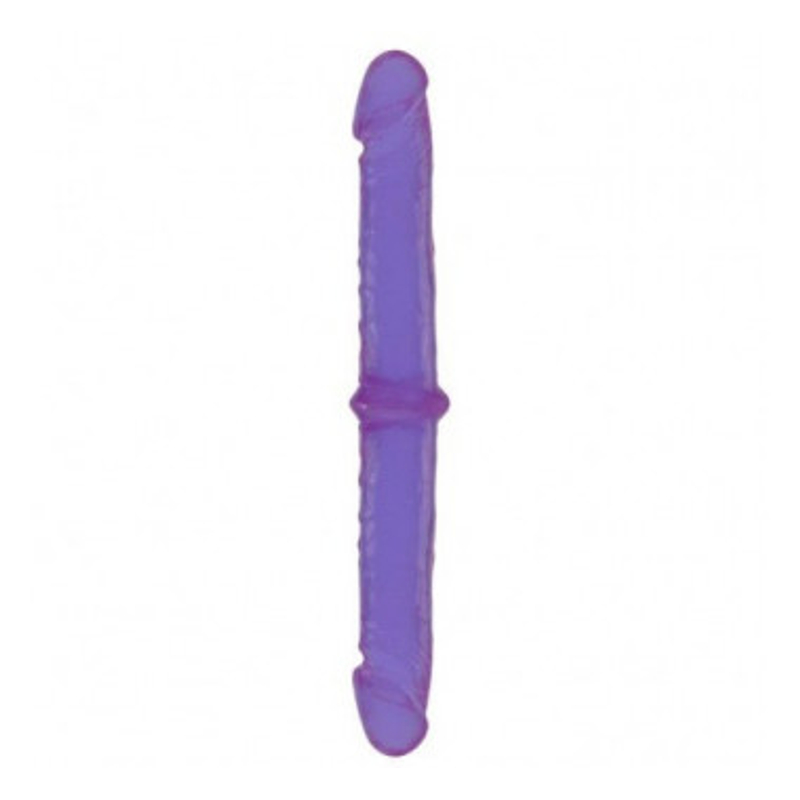 PROTESE PENIANA DUPLA BEGE 34CM COM GLANDE AVANTAJADA - ABSOLOO