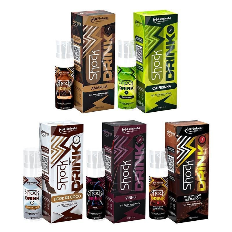SHOCK DRINK GEL DE VIBRAÇÃO EXCITANTE 15G AIRLLES LA PIMIENTA