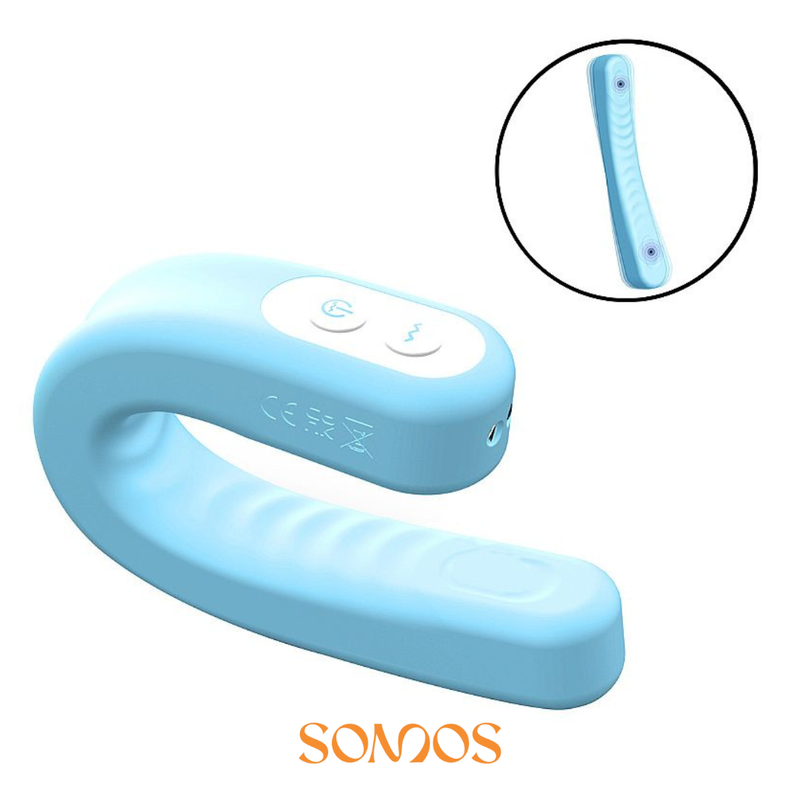 VIBRADOR DE CASAL FLEXIVEL RECARREGAVEL 9 VIBRAÇÕES
