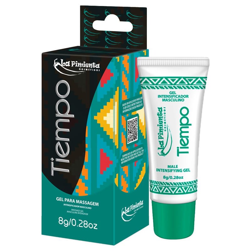 TIEMPO GEL CONTROLE DE EJACULAÇÃO EM BISNAGA 8G LA PIMIENTA