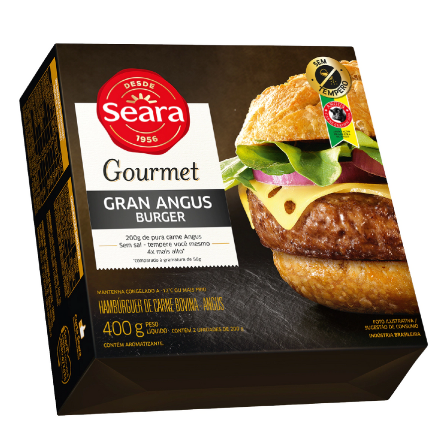 Gran Angus Burger SEARA Gourmet Caixa 400g